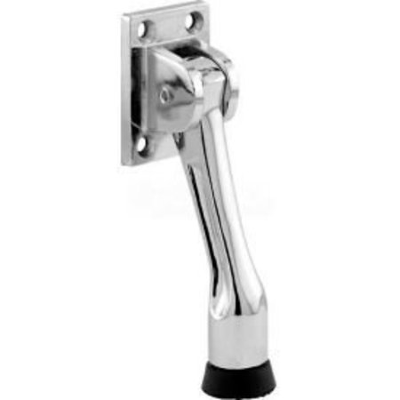 SENTRY SUPPLY Door Stop, Drop Down, 4 Hole, Chrome Plated, H.D. - 658-1008